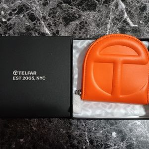 Orange telfar wallet